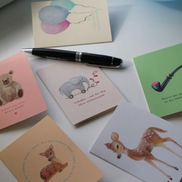 Gaveindpakning, anledningskort og Barnets bog