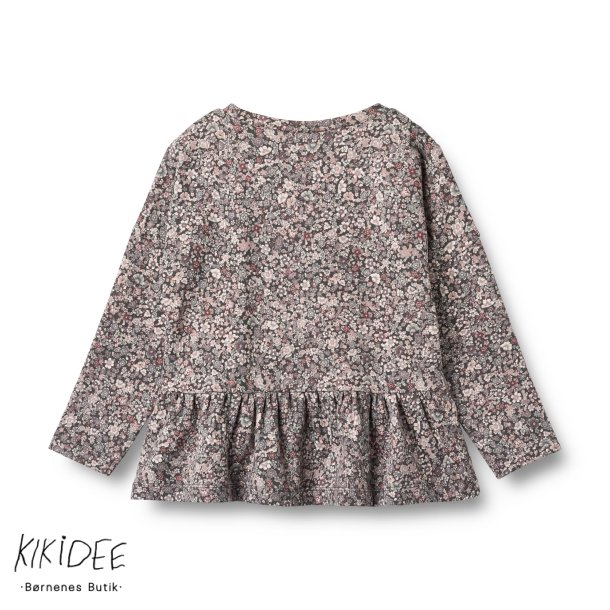 Wheat Bluse Carolina - Purple stone flowers