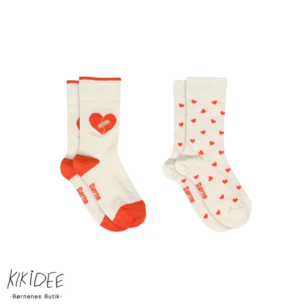 MP Denmark x B�rns Vilk�r Heart socks - 2-pak