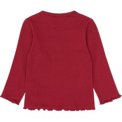 The New Yania Rib Bluse - Rio Red 