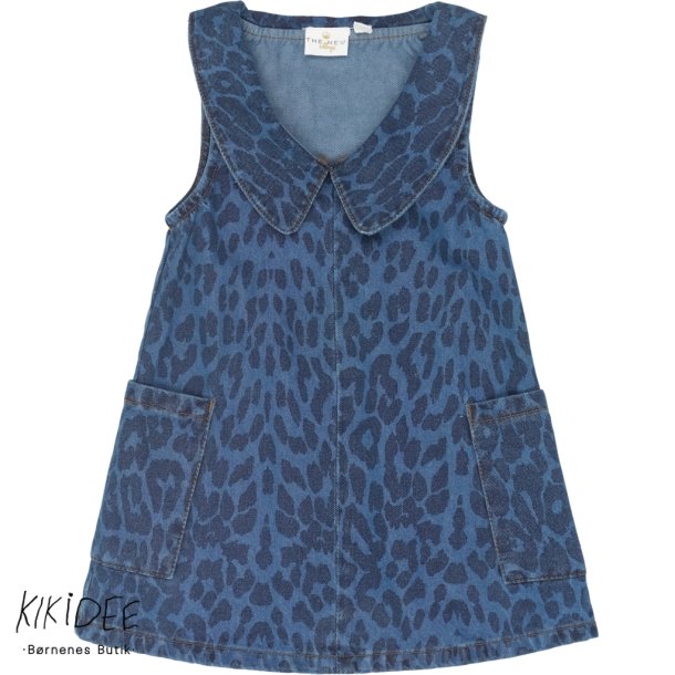 The New Pearl Denim Dress - Blue leo  