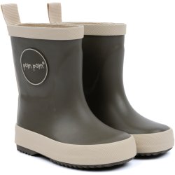 Pompom Gummistvler - Hunter green