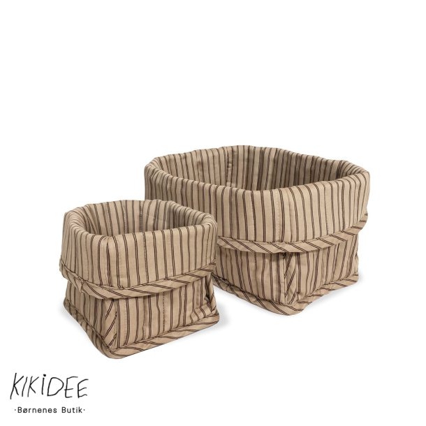 Nuuroo Lumi Opbevaringskurve 2stk - Cream stripe