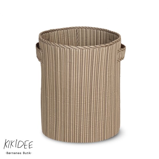 Nuuroo Moe Opbevaringskurv Stor - Cream stripe 