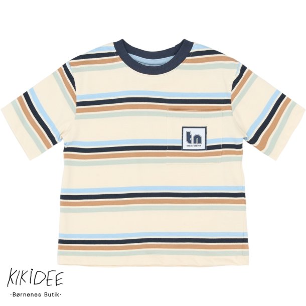 The New Stuart T-shirt - Gardenia Striped
