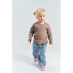 The New Yania Rib Bluse - Taupe Gray 
