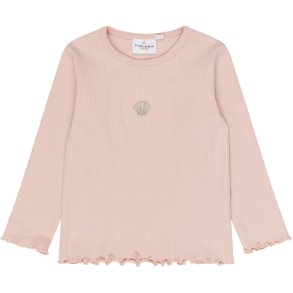 The New Tianna Rib Bluse - Peach whip