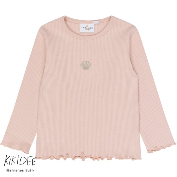 The New Tianna Rib Bluse - Peach whip