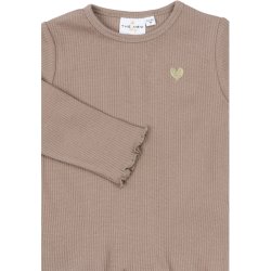 The New Yania Rib Bluse - Taupe Gray 