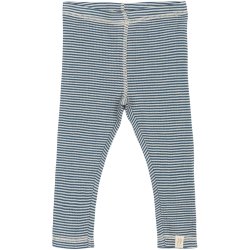 Petit Piao Dante Uld Leggings - Ensign blue/dark off white