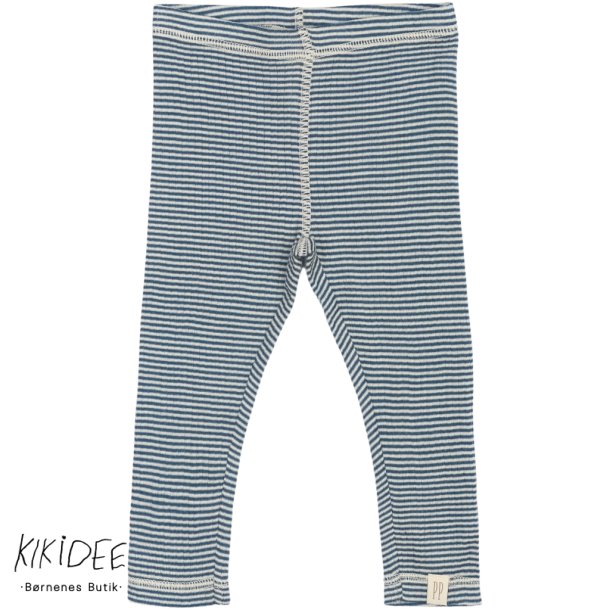 Petit Piao Dante Uld Leggings - Ensign blue/dark off white