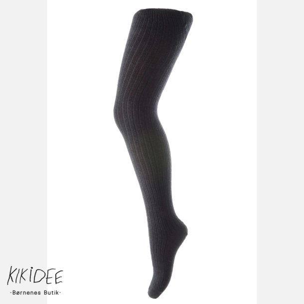 Mp Uld Rib Strmpebukser - Dark Navy  