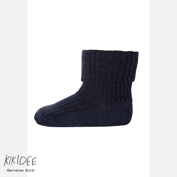Mp Strmper Uld Rib - Dark denim melange