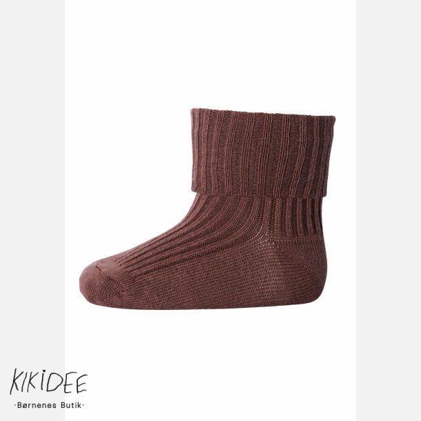Mp Strmper Uld Rib - Brown sienna 