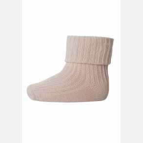 Mp Strmper Uld Rib - Rose dust 