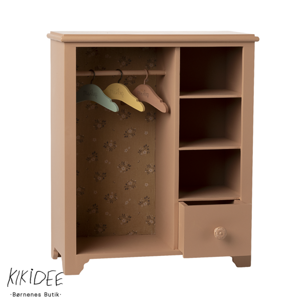 Maileg Miniature Skab Stor - Mrk rosa 