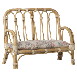 Maileg Rattan Sofa Stor - Natur