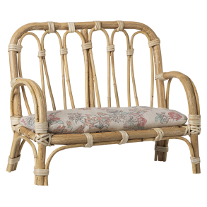 Maileg Rattan Sofa Stor - Natur