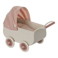 Maileg Barnevogn, Mus - Koral 