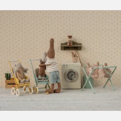 Maileg Barnevogn, Mus - Koral 