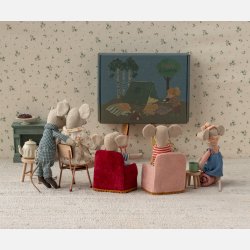 Maileg Foldbar Stol til Mus - R�d 