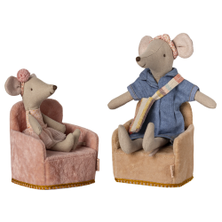 Maileg Foldbar Stol til Mus - Rosa