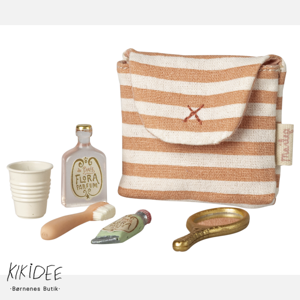 Maileg Tandb�rstes�t Mus - Coral stripe