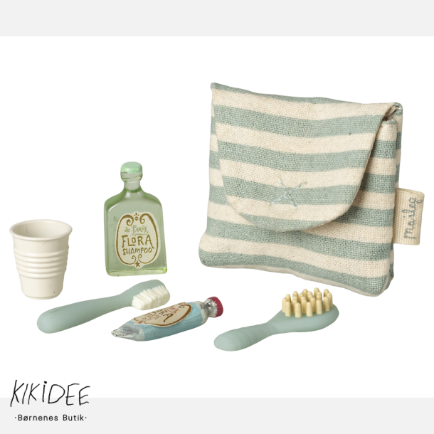 Maileg Tandb�rstes�t Mus - Blue stripe