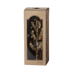 Maileg Juletr Guld - Rd og grn dekoration