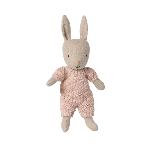 Maileg Micro Kanin Sand - Rosa strikket dragt