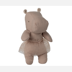 Maileg Safari Friends Flodhest Small m. Skirt - Rose 