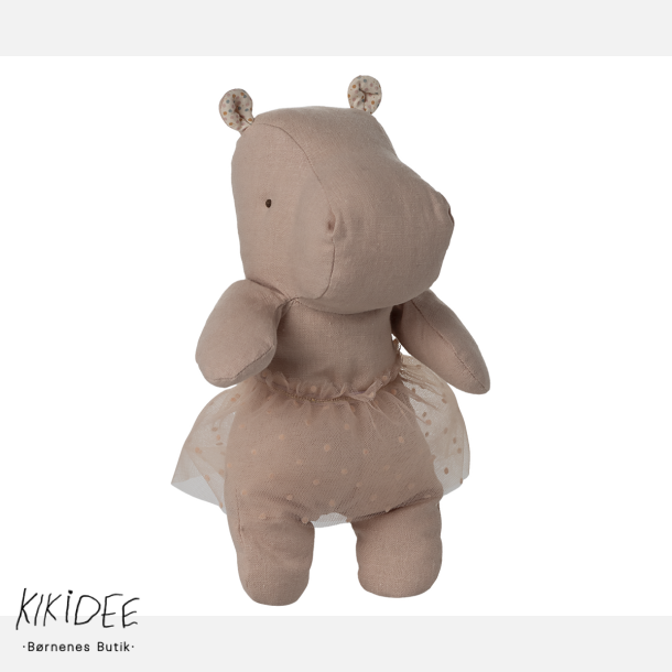 Maileg Safari Friends Flodhest Small m. Skirt - Rose 