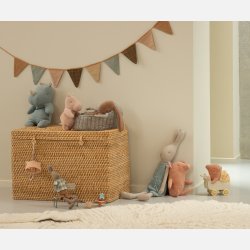 Maileg Safari Friends Flodhest Small m. Skirt - Rose 