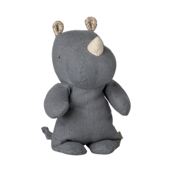 Maileg Safari Friends Nsehorn Small - Dusty blue