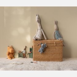 Maileg Safari Friends Nsehorn Small - Dusty blue