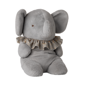 Maileg Stor Plys Elefant - Bl�/gr� 