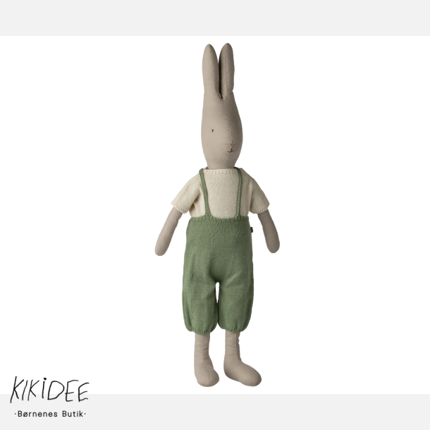 Maileg Kanin Strikket Overalls Str. 5 - Green 
