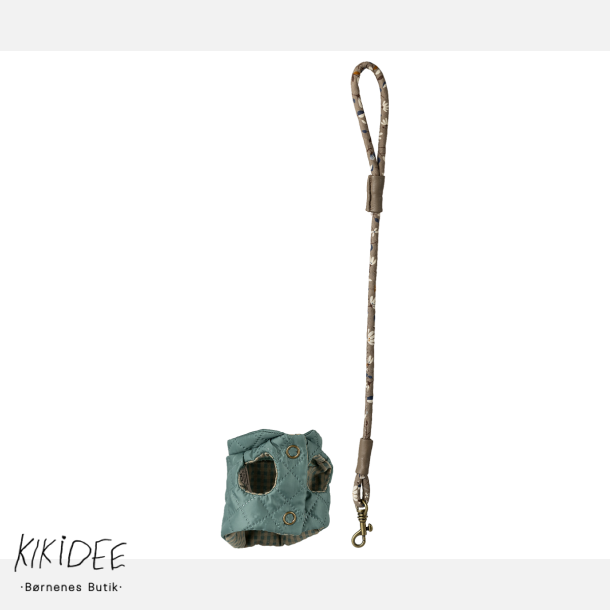 Maileg Halsb�nd og snor til k�ledyr - M�rk mint