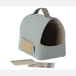 Maileg K�ledyrtaske, Lille - Bl� 