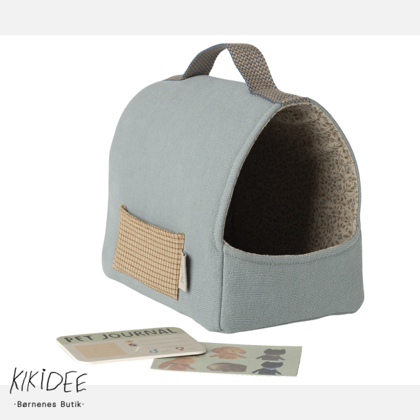 Maileg K�ledyrtaske, Lille - Bl� 