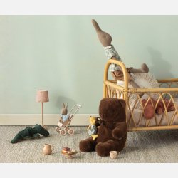 Maileg Plys Bamse - M�rkebrun 