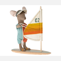 Maileg Strandmus Surfer - Storebror