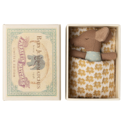 Maileg Sleepy wakey baby mus i tndstikske - Bl