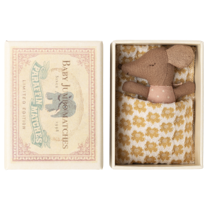 Maileg Sleepy wakey baby mus i tndstikske - Rosa