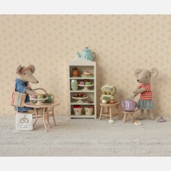 Maileg Denim Kjole og Taske - Mor mus