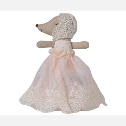 Maileg Babymus i D�bskjole - Powder 