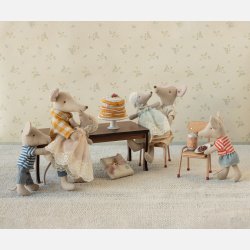 Maileg Babymus i D�bskjole - Mint 