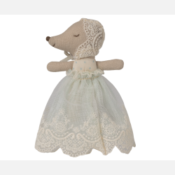 Maileg Babymus i D�bskjole - Mint 