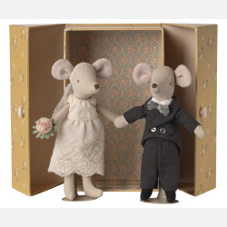 Maileg Brudepar I �ske - Mor og far mus 