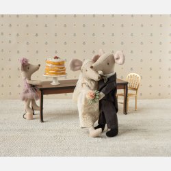 Maileg Brudepar I �ske - Mor og far mus 